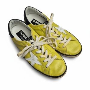 Golden Goose Superstar “In A Dreamer’s Eye” Yellow Leather Sneakers 39 8.5